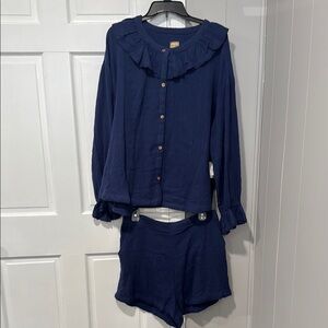 Free People Navy Jumpsuit & Romper Set